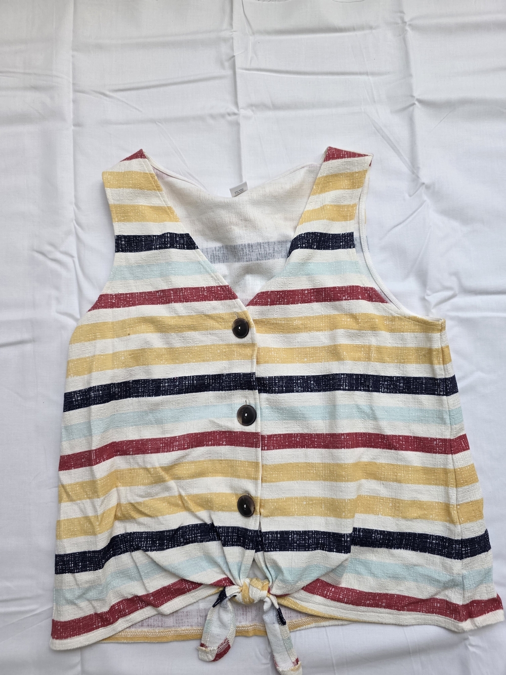 Old Navy Multicolor Striped Tie-Front Vest - Picture 2 of 4